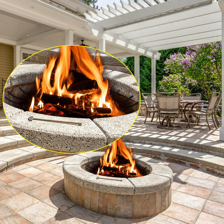 Outdoor fire hotsell pit grate